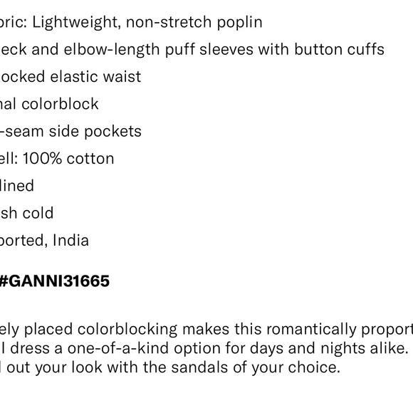 Ganni V-neck puff shoulder color block midi dress in Phlox pink. - Picture 10 of 12